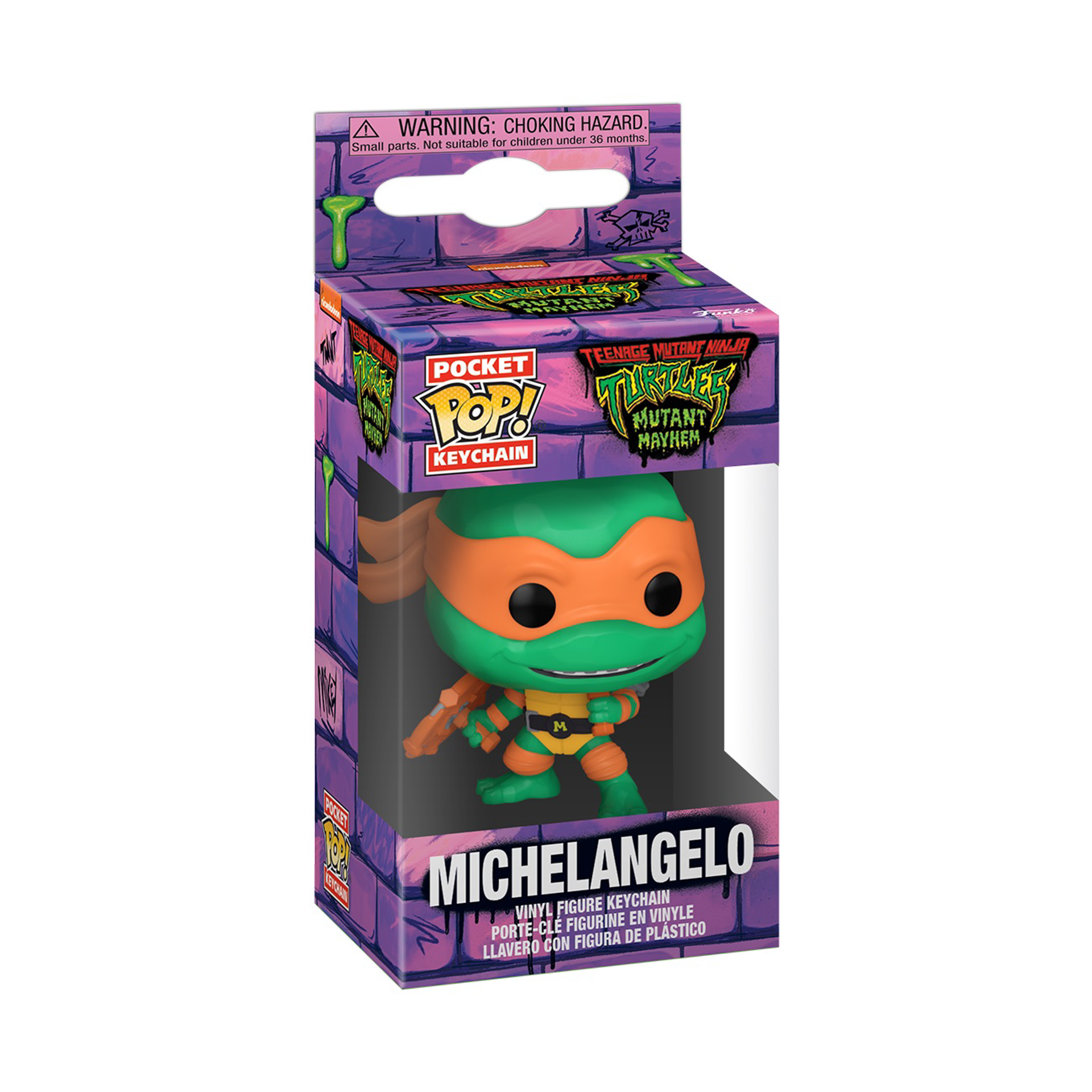Funko Pocket Pop! Keychain: Teenage Mutant Ninja Turtles: Mutant Mayhem - Michelangelo - flash vidéo