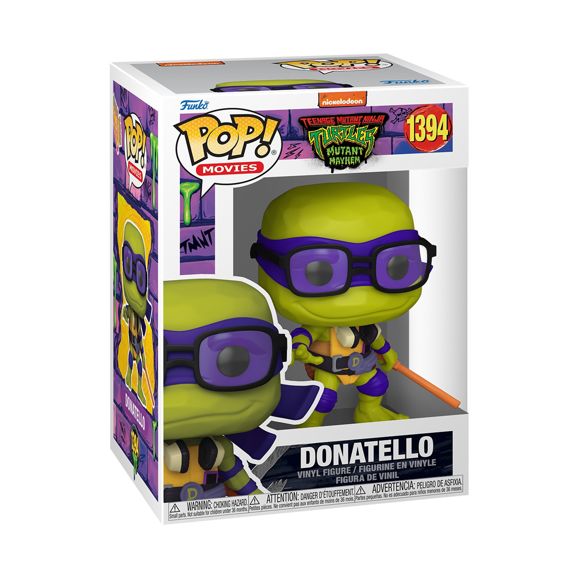 Funko Pop! Movies: Teenage Mutant Ninja Turtles: Mutant Mayhem - Donatello - flash vidéo
