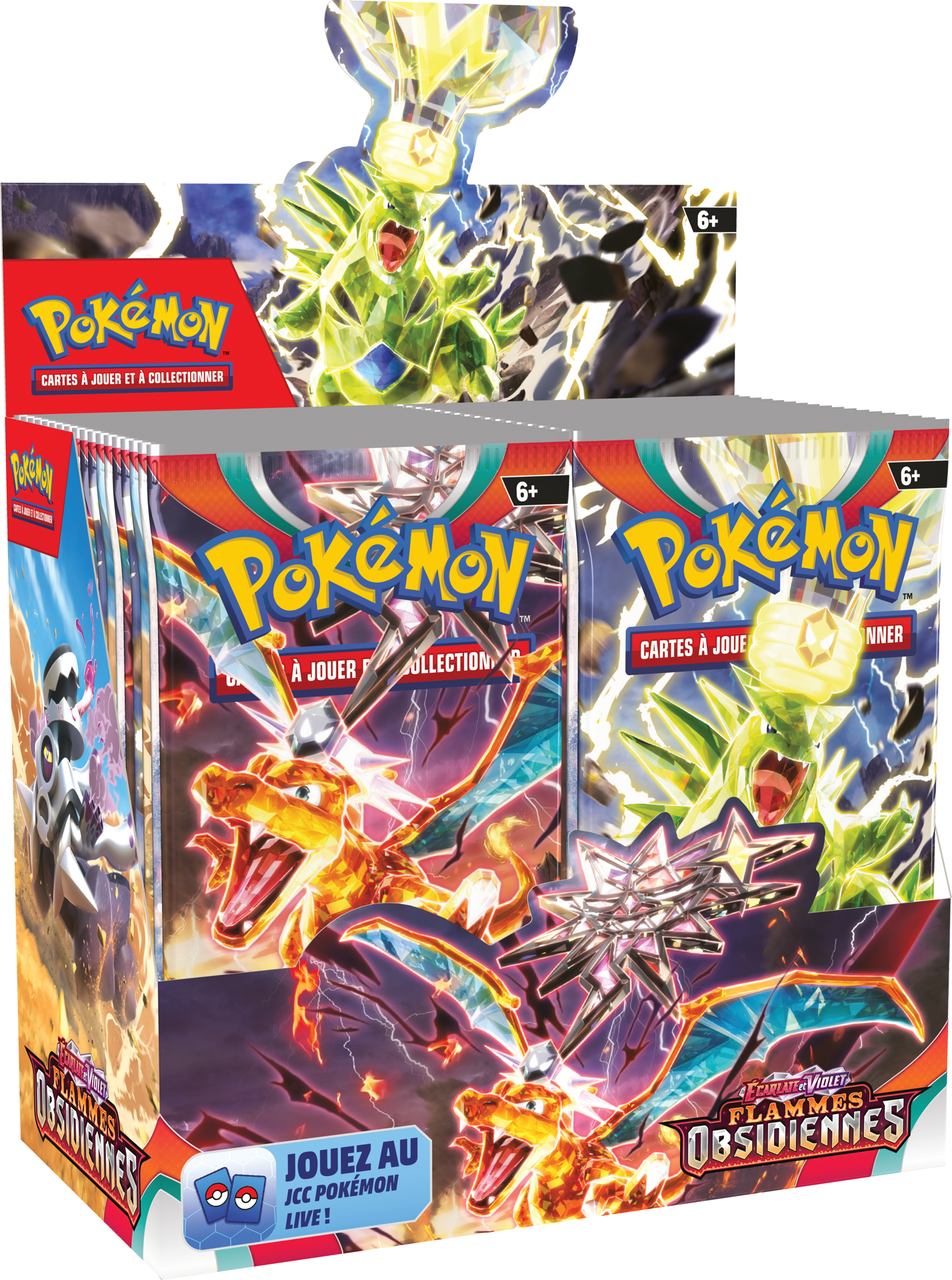 Pokémon JCC - Écarlate et Violet - Pack de Booster Flammes Obsidiennes (Display x36)