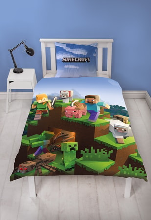 Peppa Pig - Parure de lit en microfibre Peppa et ses amis (200x140cm + 63x63cm) - flash vidéo