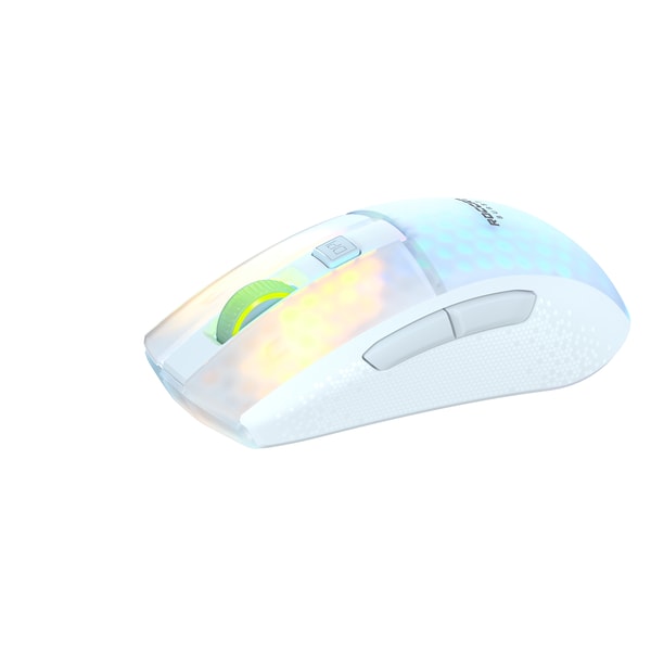 Roccat - Souris de jeu optique RGB sans-fil et légère Burst Pro Air Blanche - flash vidéo