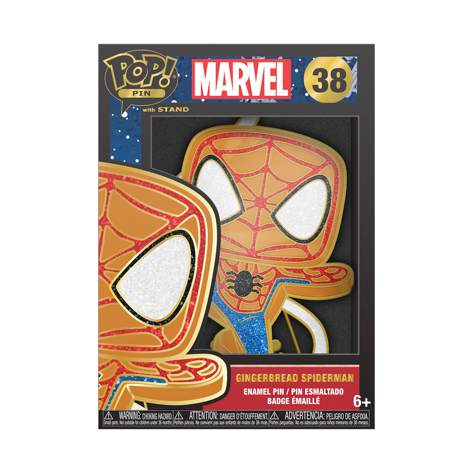 Funko Pop! Pin: Marvel Holiday - Gingerbread Spider-Man - flash vidéo