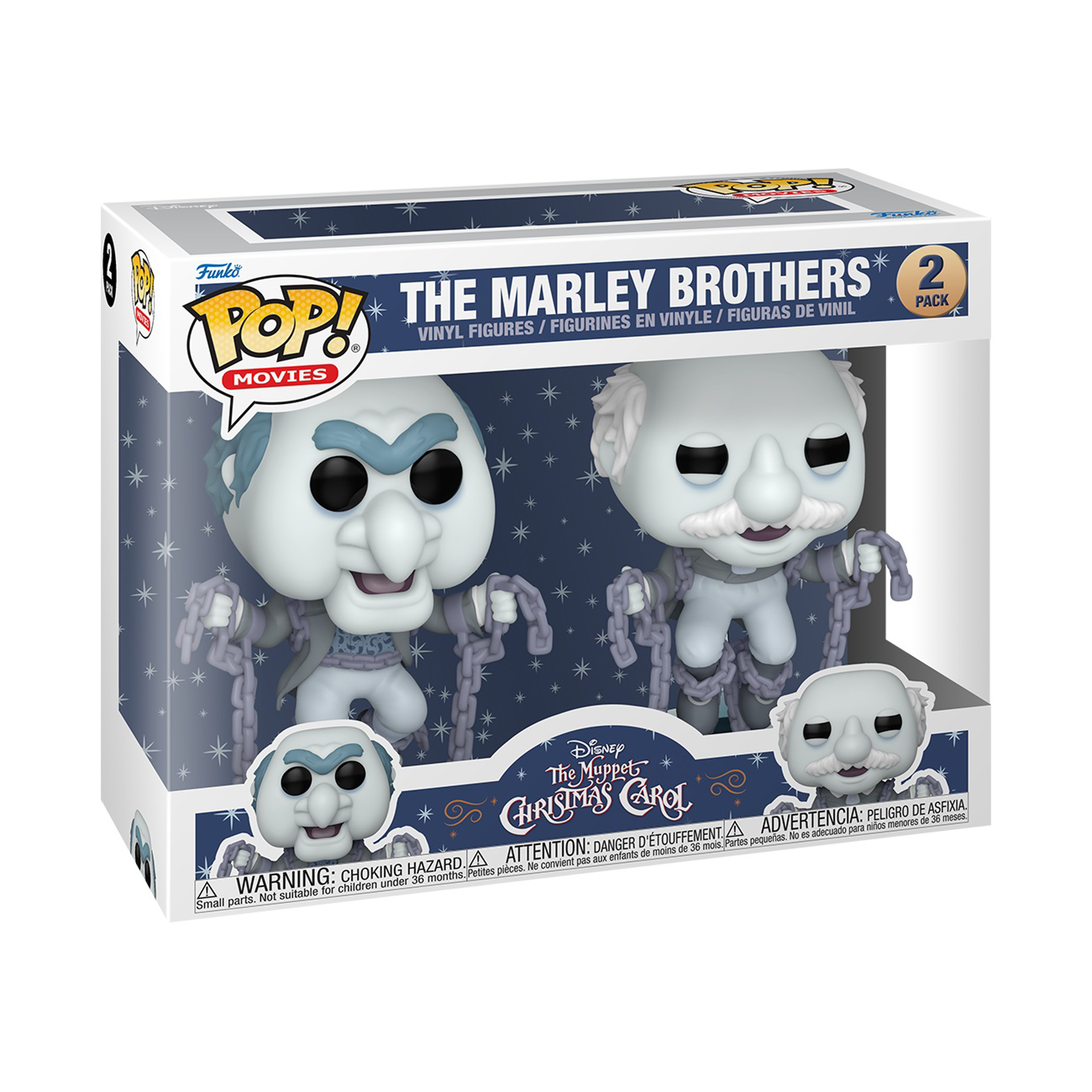 Funko Pop! 2-Pack: The Muppet Christmas Carol - Marley Brothers - flash vidéo