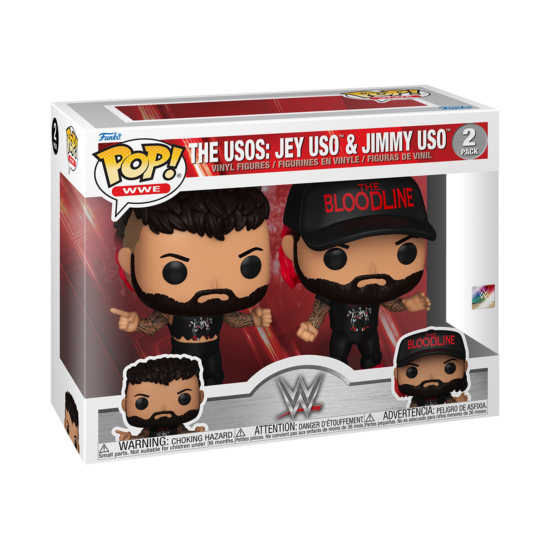 Funko Pop! 2-Pack: WWE - Uso Brothers - flash vidéo