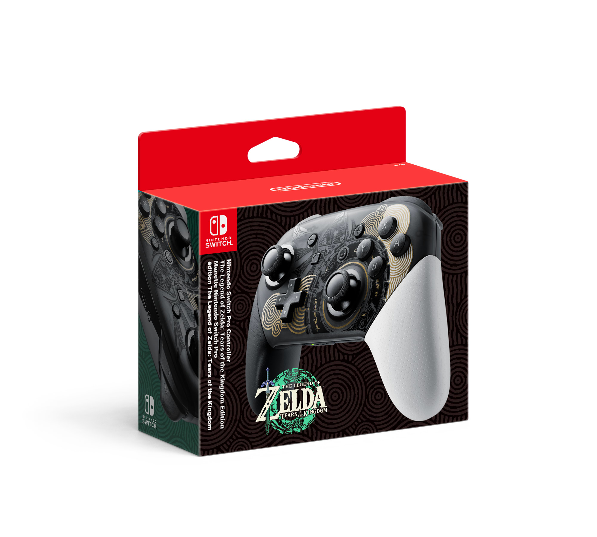 Nintendo Switch Pro Controller The Legend of Zelda: Tears of the Kingdom Edition - flash vidéo