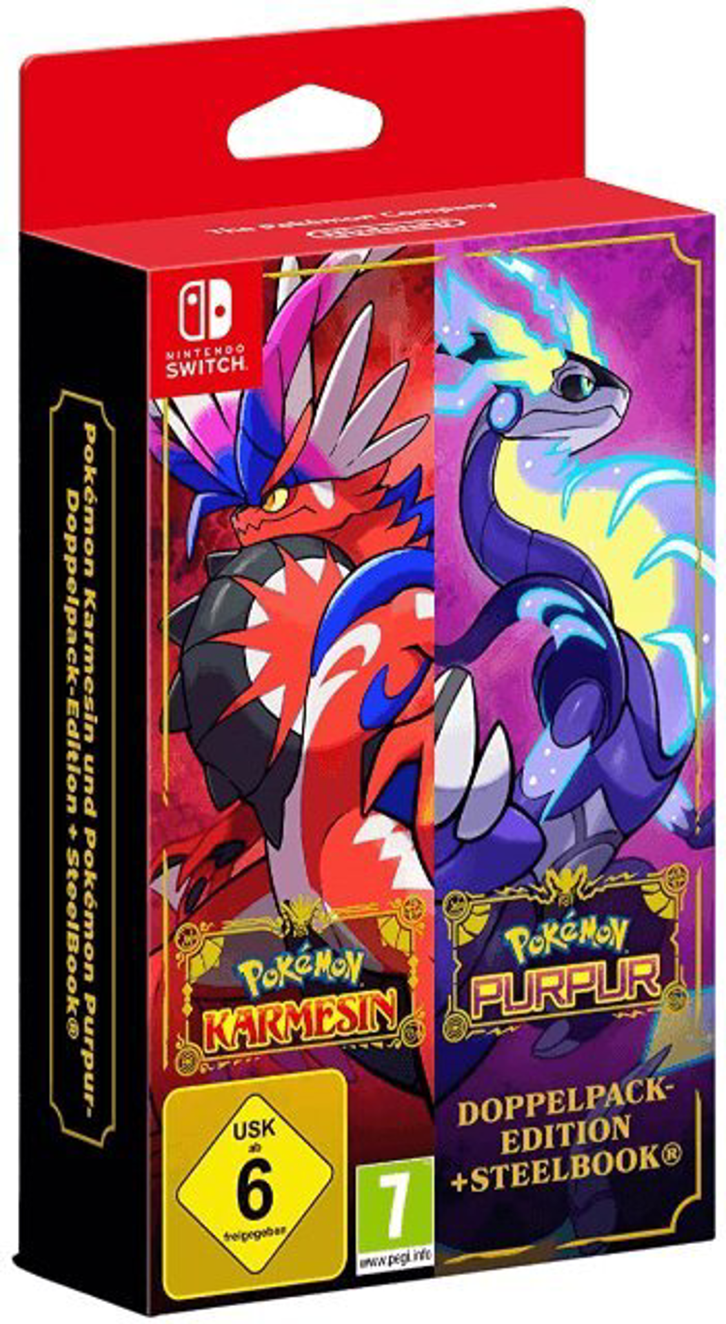 Pokémon Écarlate et Pokémon Violet Édition SteelBook Double Pack - flash vidéo