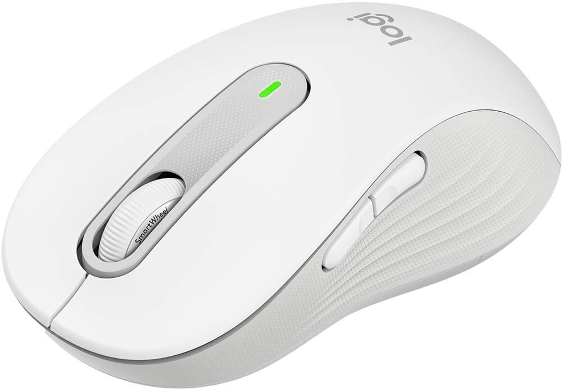Logitech - Souris sans fil Signature M650 L - Blanc cassé - 5 Boutons 4000 dpi - flash vidéo