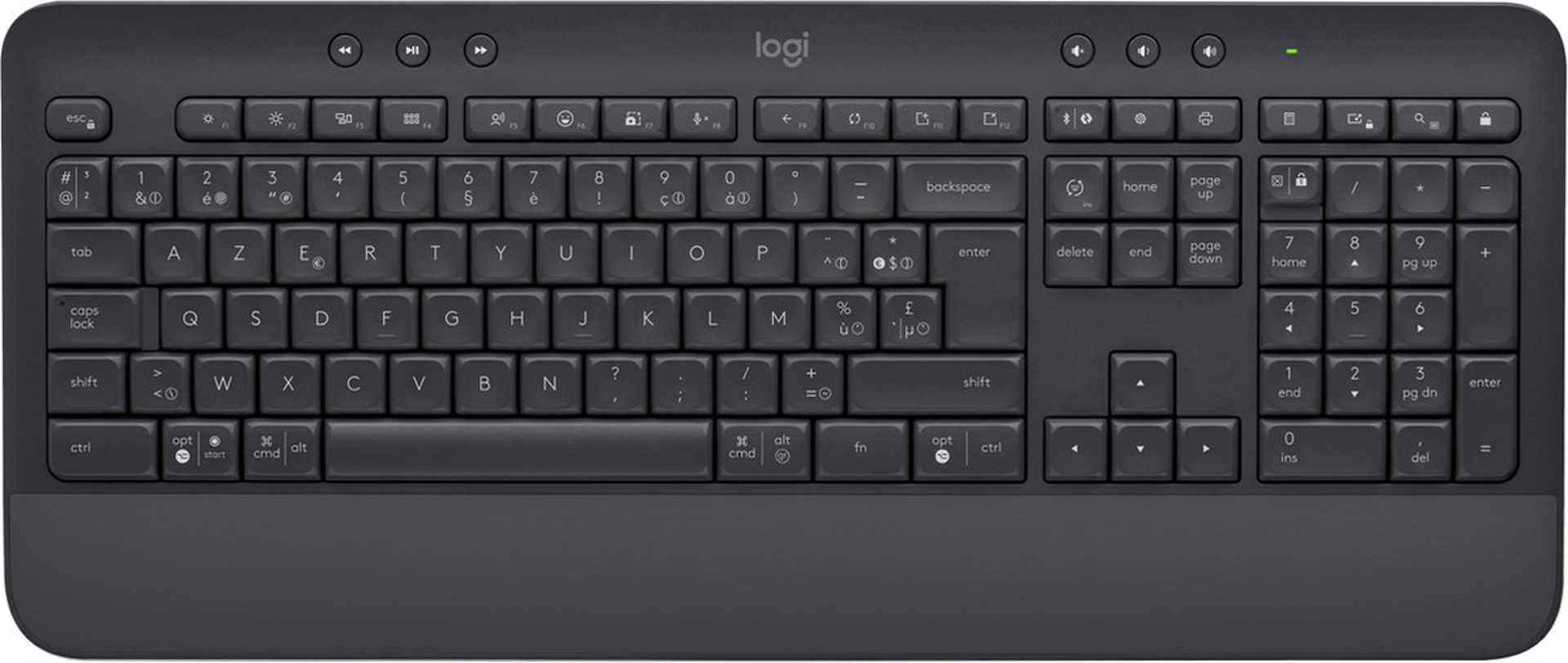 Logitech - Clavier sans fil Signature K650 - Graphite - Azerty BNL - flash vidéo