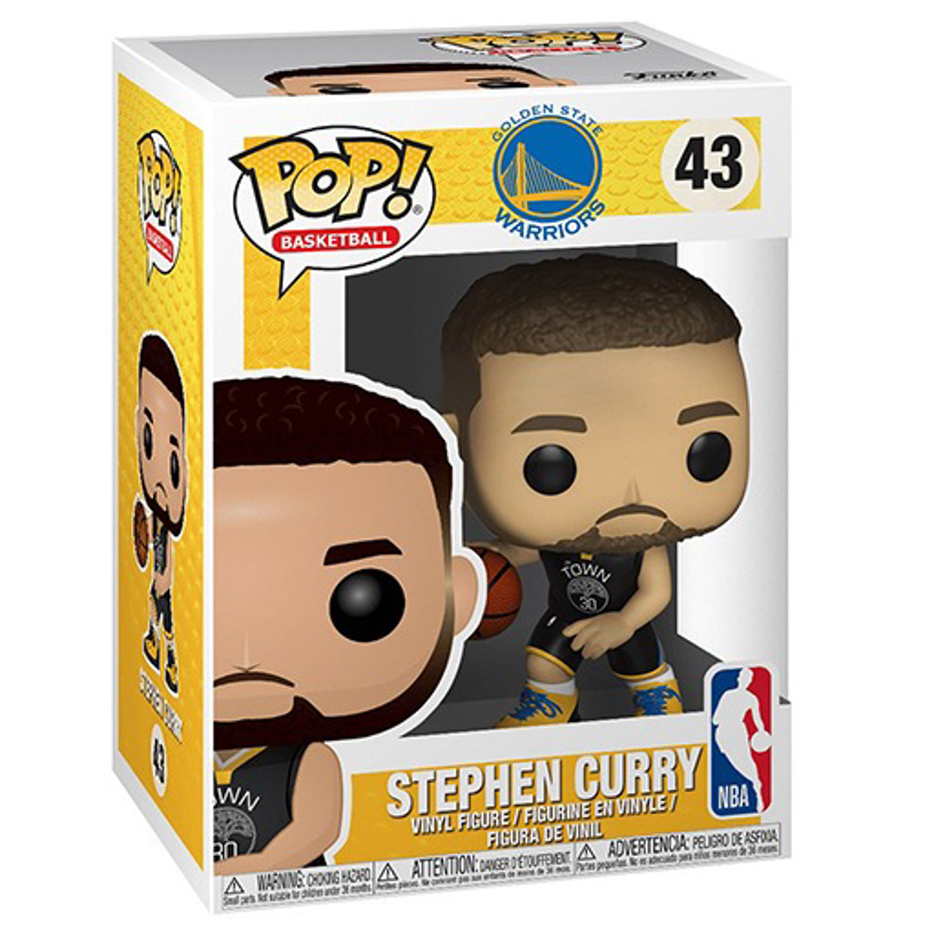 Funko Pop! NBA: Golden State Warriors - Stephen Curry #30
