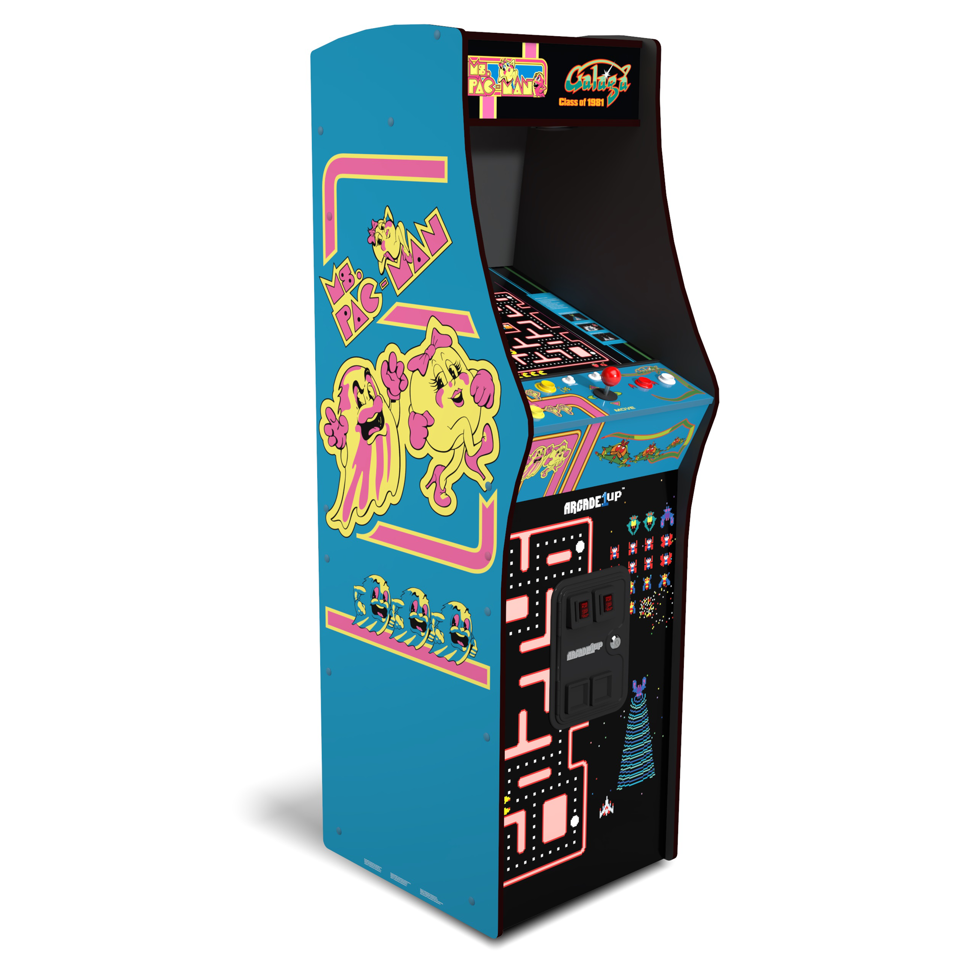 Arcade1Up - Ms. Pac-Man vs Galaga - Class of 81 - Deluxe Arcade Machine