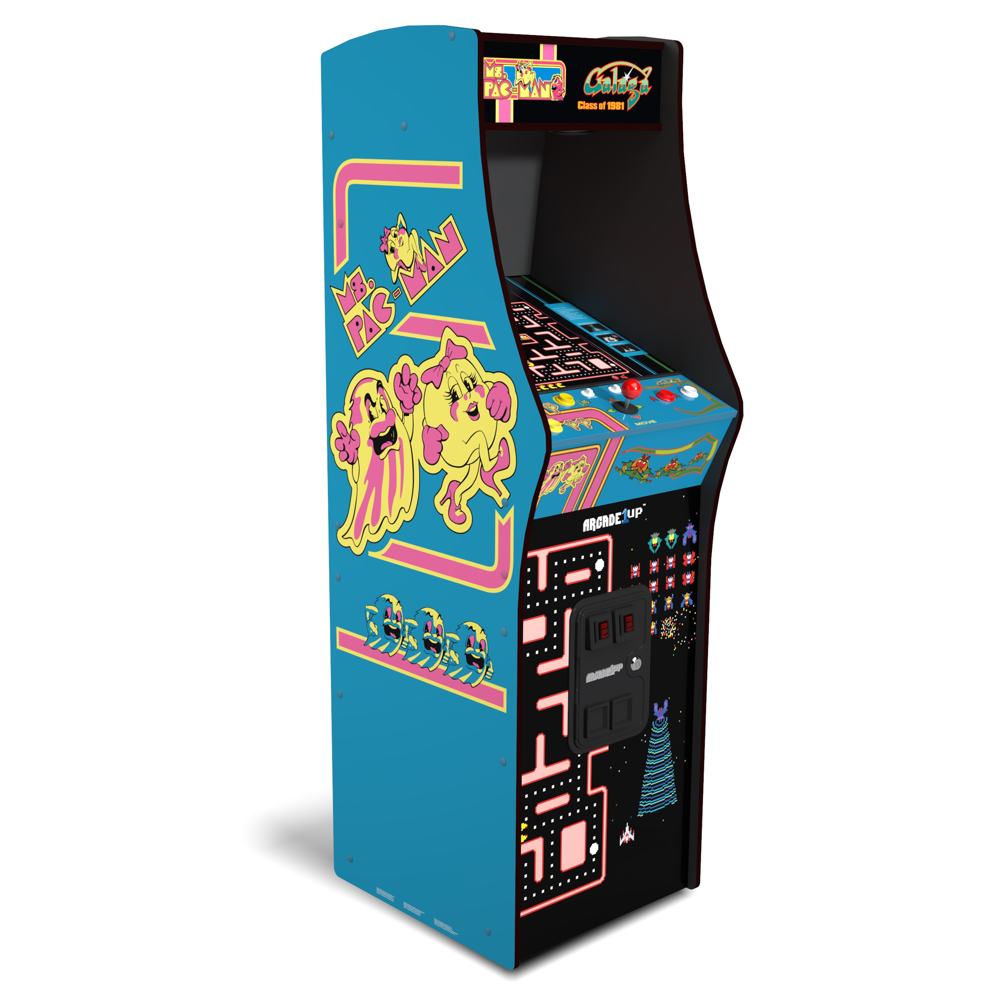 Arcade1Up - Ms. Pac-Man vs Galaga - Class of 81 - Deluxe Arcade Machine - flash vidéo