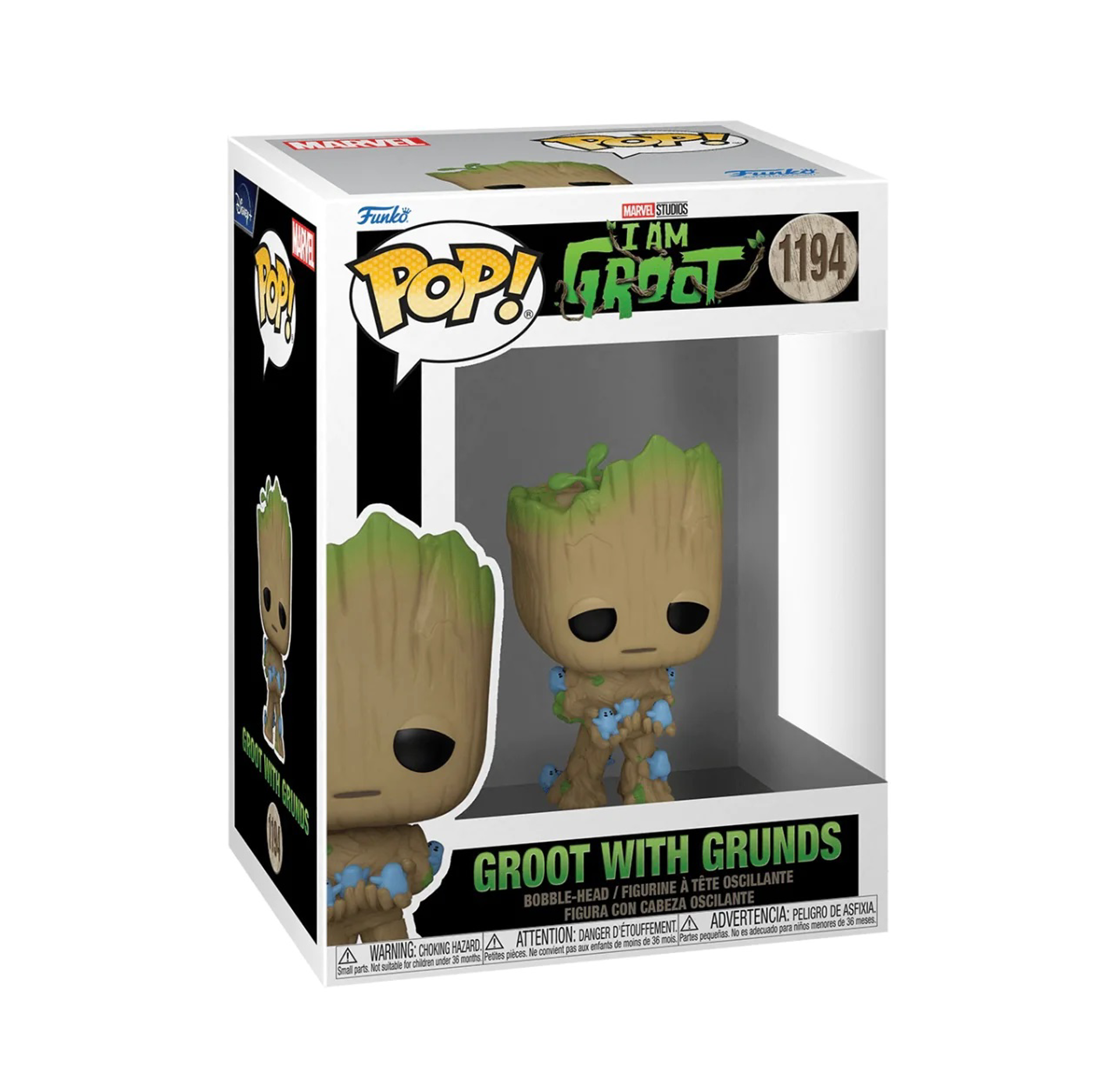 Funko Pop! Marvel: I am Groot - Groot with Grunds - flash vidéo