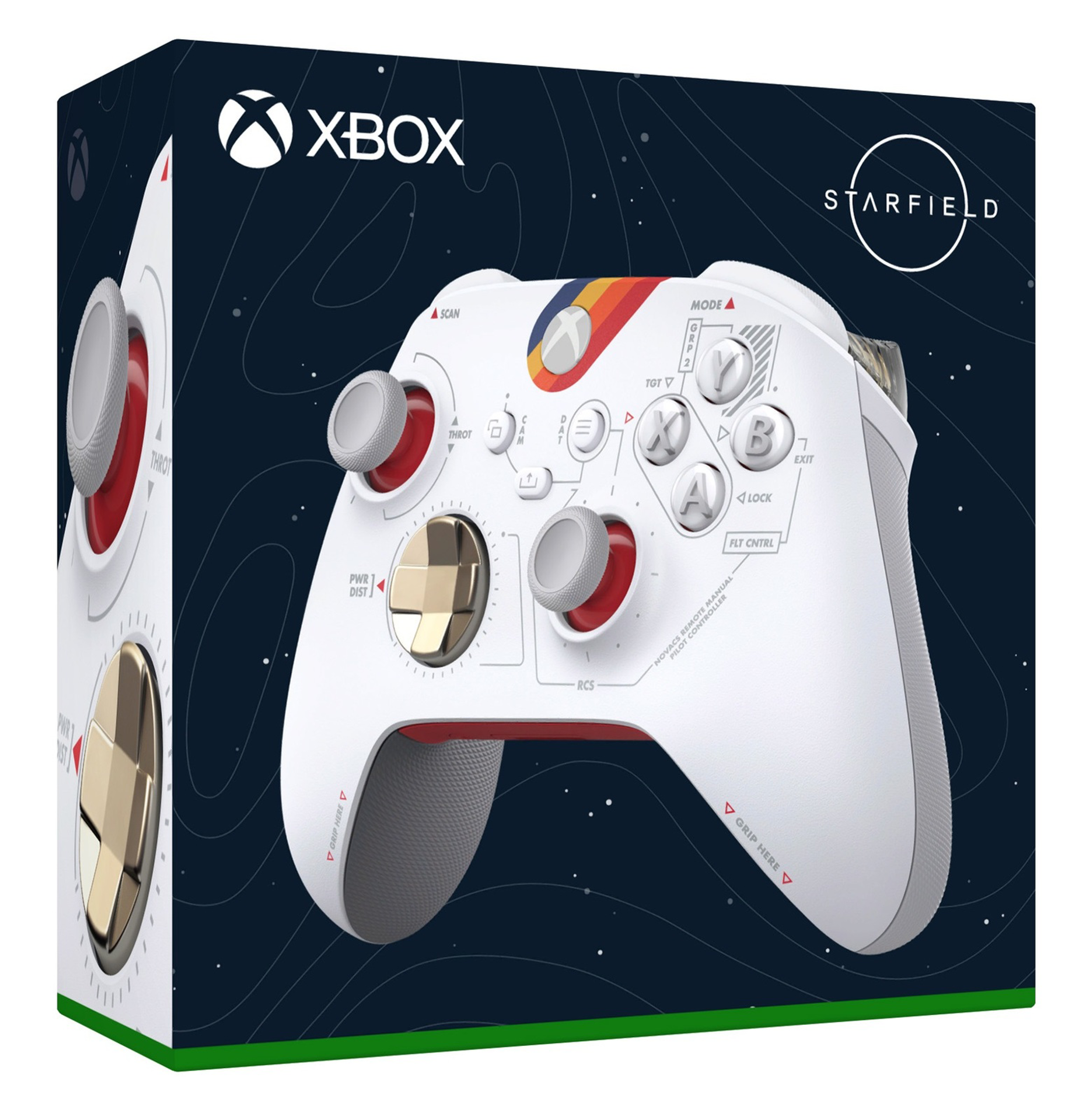 Manette sans fil Xbox Édition Spéciale Starfield pour Xbox Series X|S, Xbox One, Windows 10 et Mobile - flash vidéo