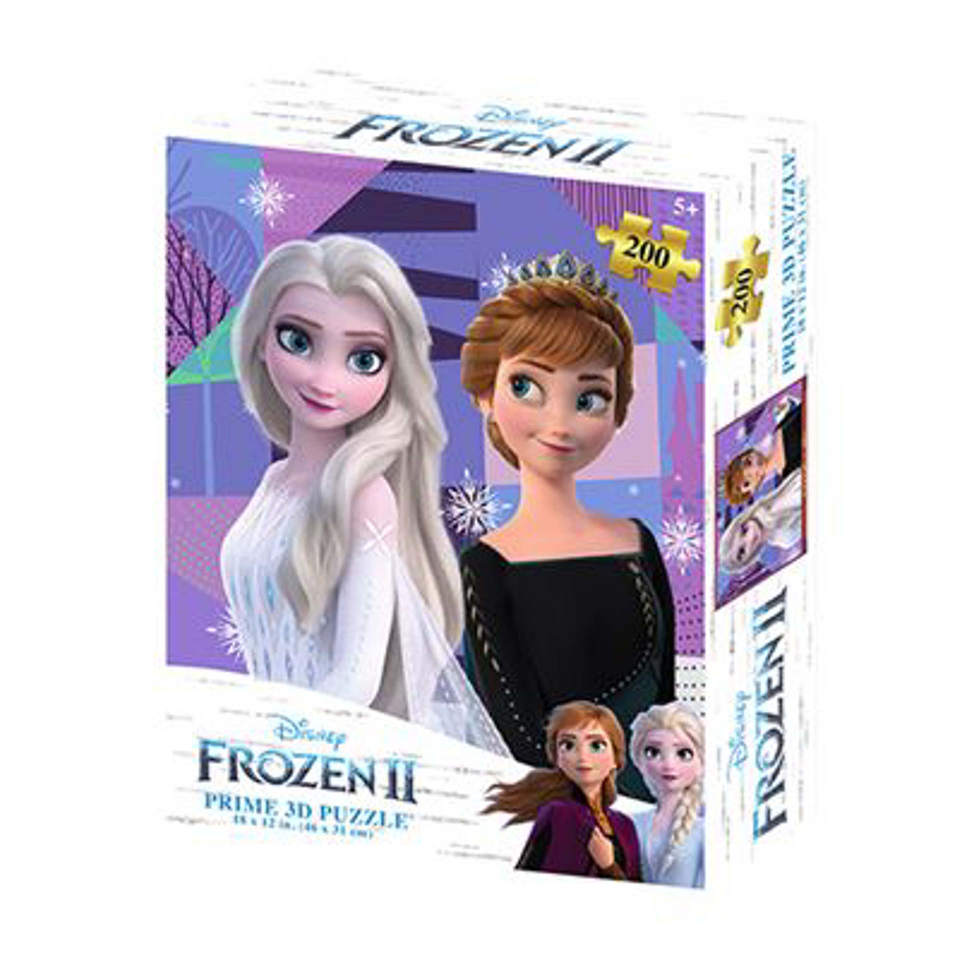 Disney - Puzzle lenticulaire La Reine des neiges 2 Elsa et Anna 200 pcs 46x31 cm
