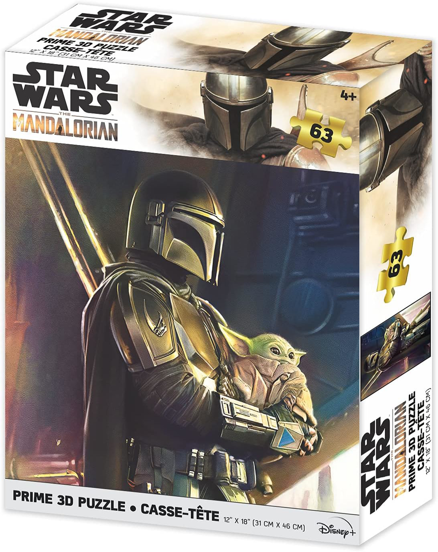 Star Wars: The Mandalorian - Puzzle lenticulaire Mando 63 pcs 46x31 cm