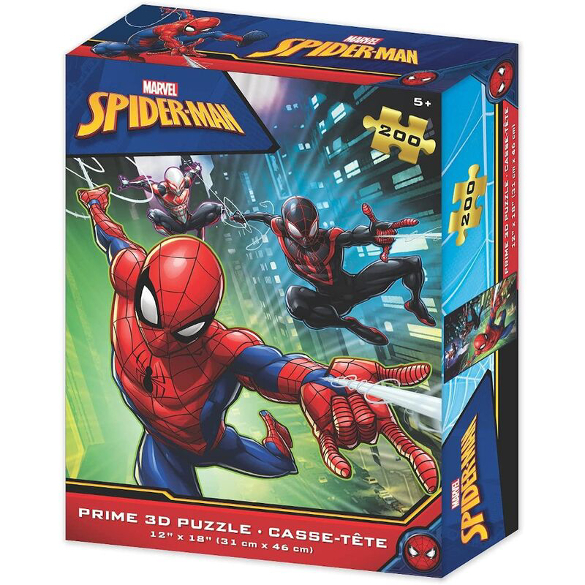 Marvel - Puzzle lenticulaire Spider-Verse Team-Up 200 pcs 46x31 cm - flash vidéo