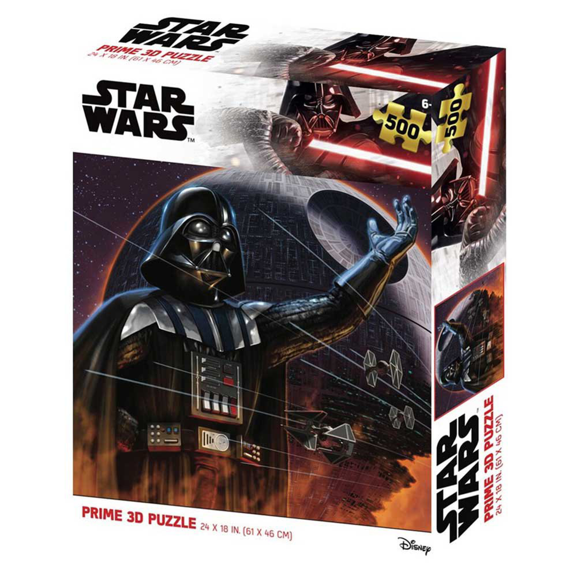 Star Wars - Puzzle lenticulaire Dark Vader et l'Étoile de la mort 500 pcs 61x46 cm