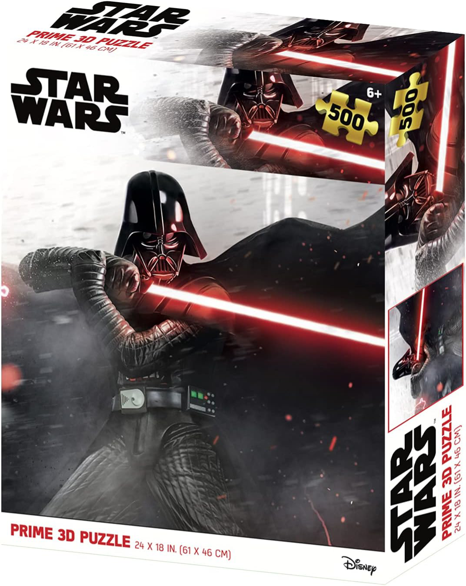 Star Wars - Puzzle lenticulaire Pose de combat de Darh Vader 500 pcs 61x46 cm