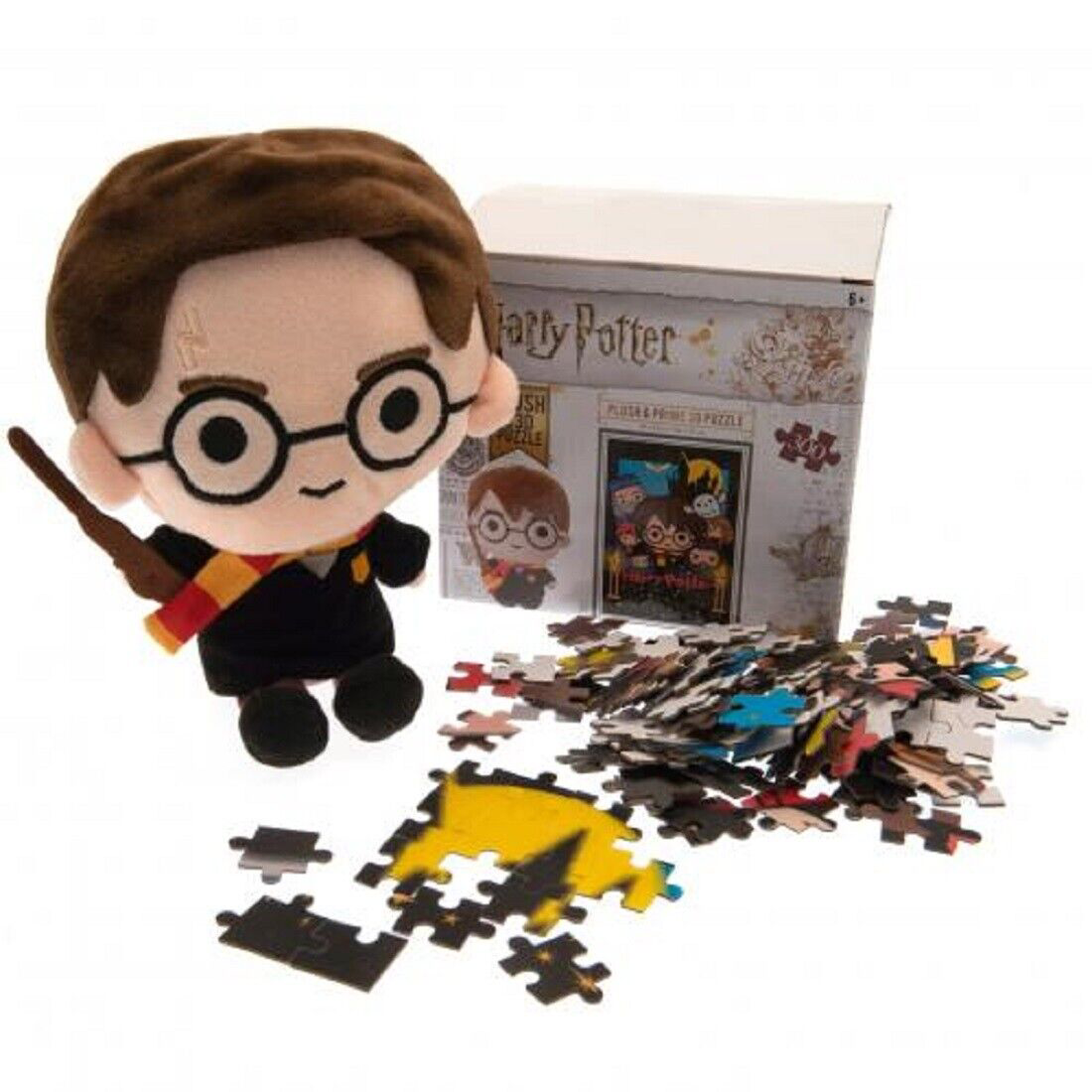 Harry Potter - Puzzle lenticulaire Harry Potter Chibi avec peluche 300 pcs 31x23 cm