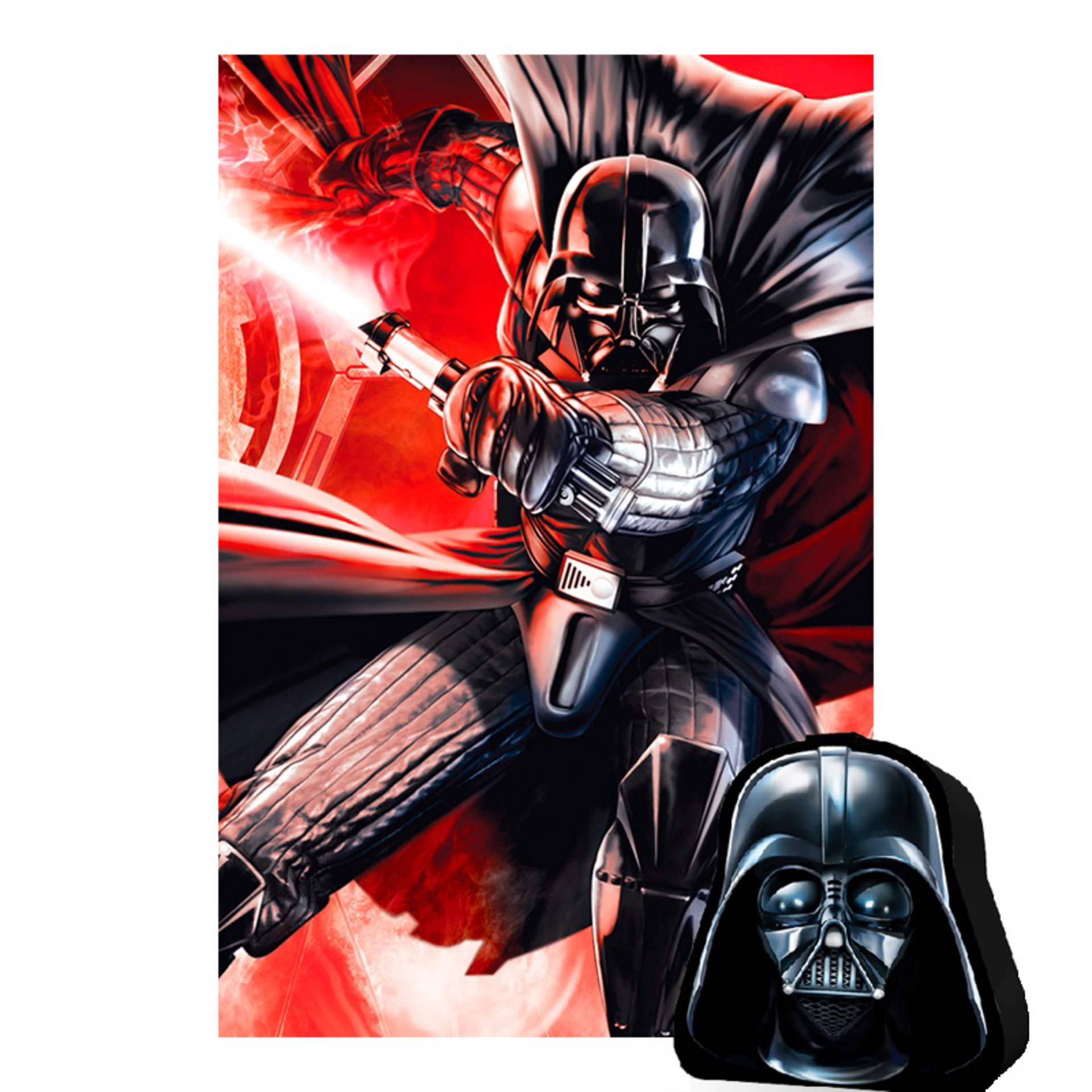 Star Wars - Puzzle lenticulaire Darth Vader avec boîte en métal 3D 300 pcs 46x31 cm