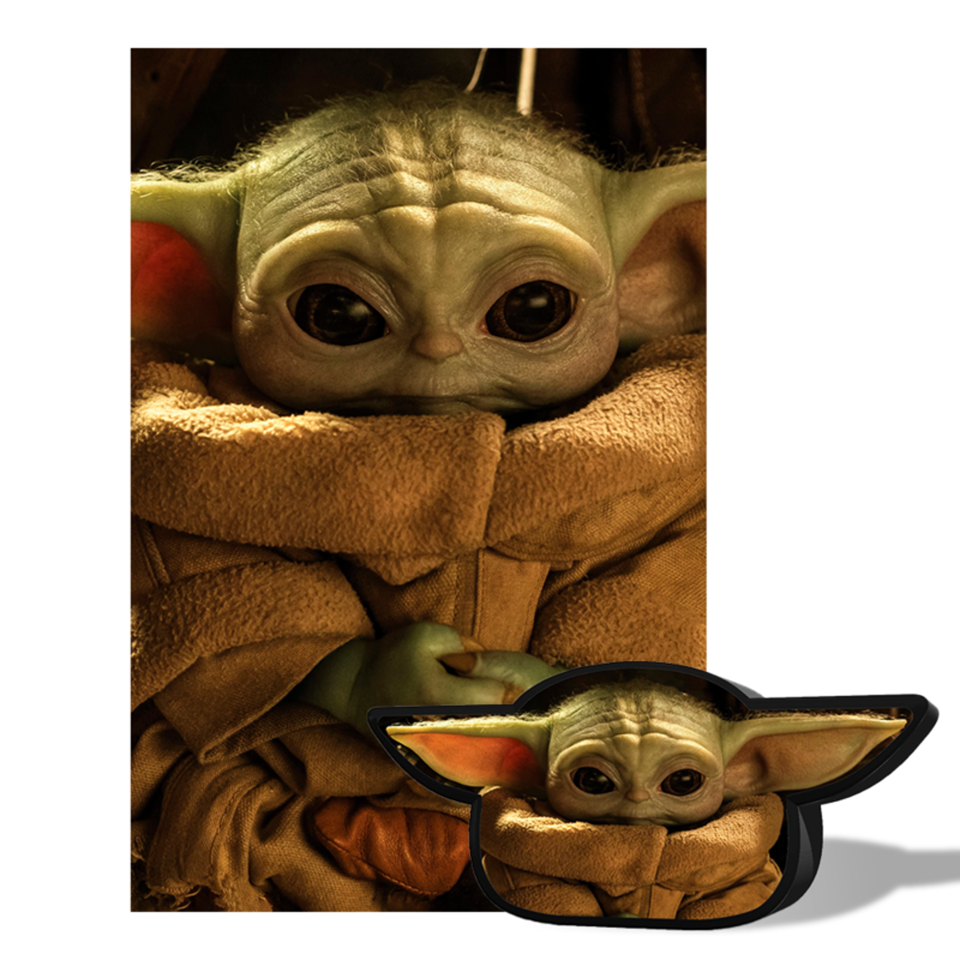 Star Wars: The Mandalorian - Puzzle lenticulaire Grogu avec boîte en métal 3D 300 pcs 46x31 cm - flash vidéo