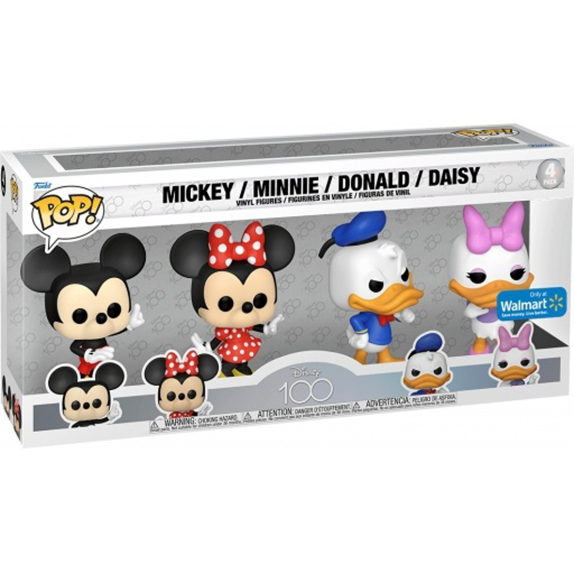 Funko Pop! 4-Pack: Disney 100th: Mickey / Minnie / Donald / Daisy (Special Edition)