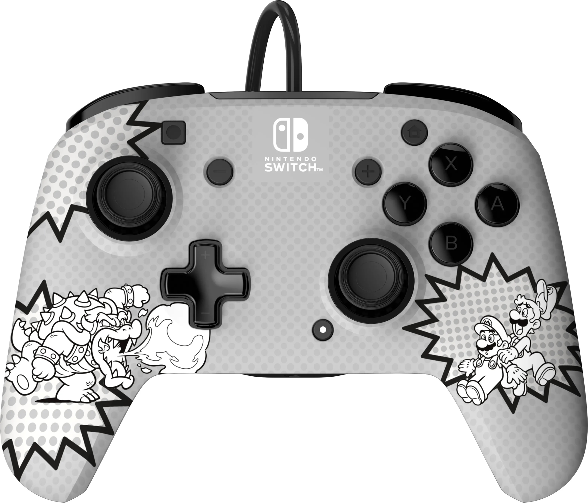 PDP - Manette de jeu filaire REMATCH Comic Attack pour Nintendo Switch et Switch OLED - flash vidéo
