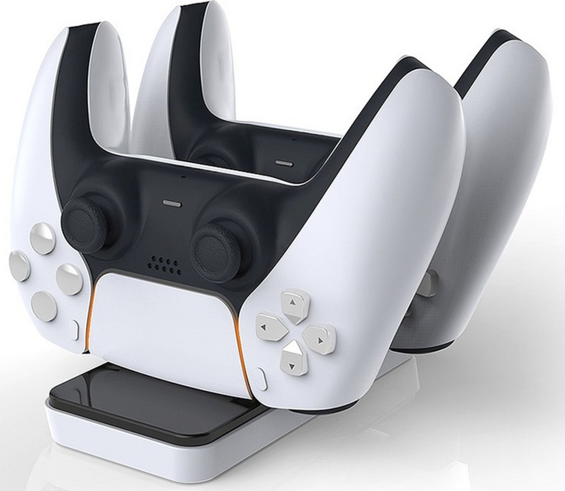 Raptor Gaming - Chargeur double lite blanc pour manettes PS5 DualSense