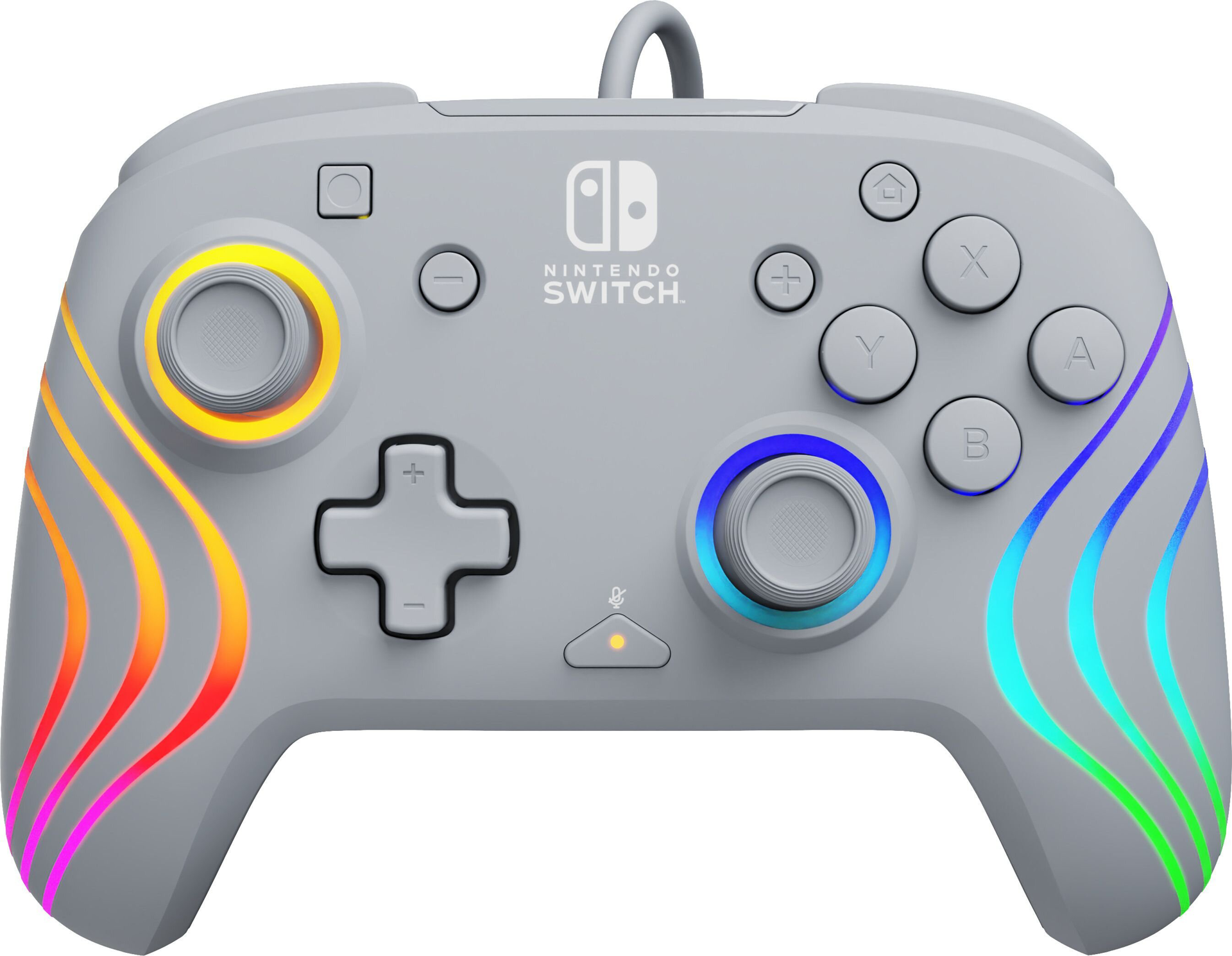 PDP - Manette filaire Afterglow Wave Gris pour Nintendo Switch et Switch OLED