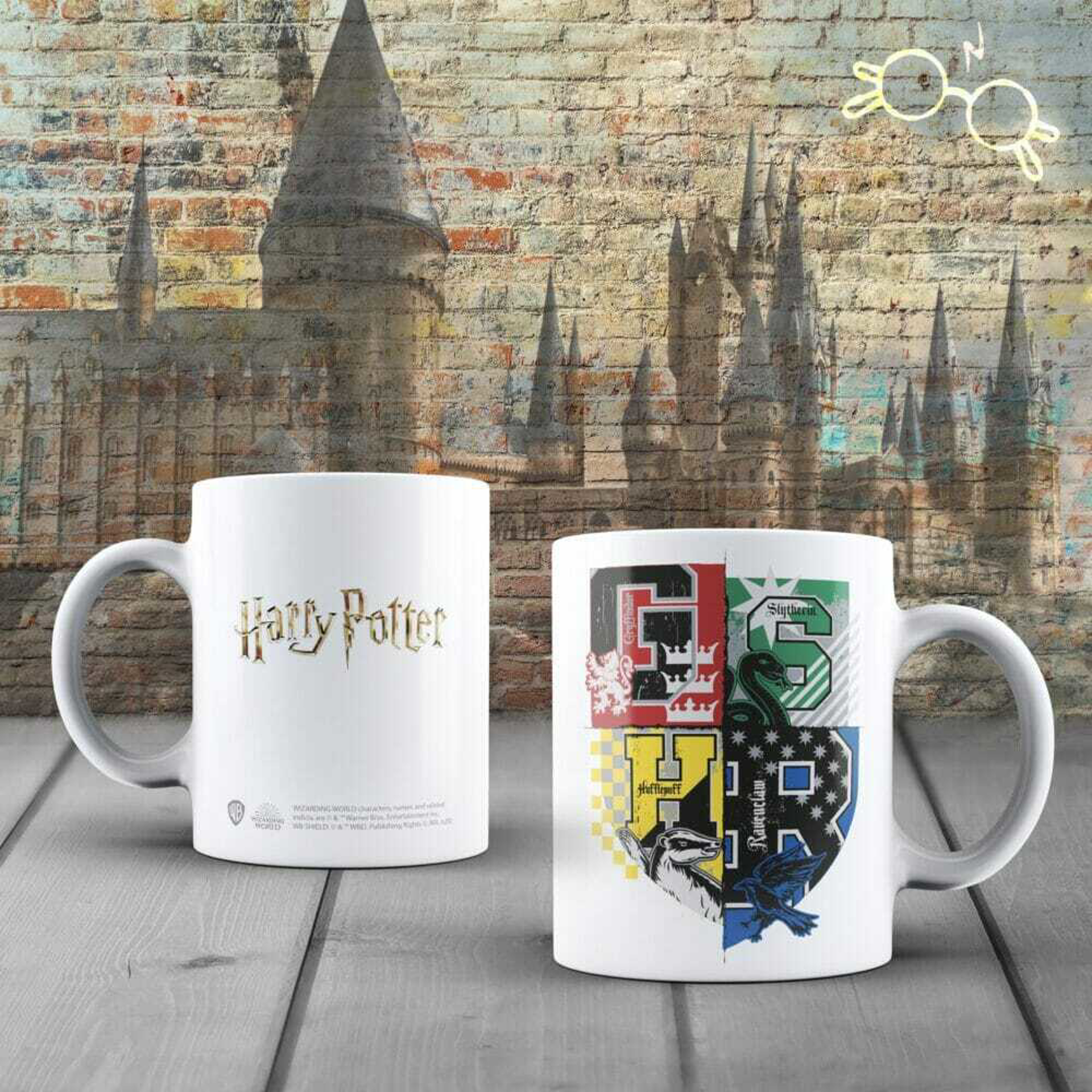 Wizarding World - Harry Potter - Mug - Blason des maisons de Poudlard