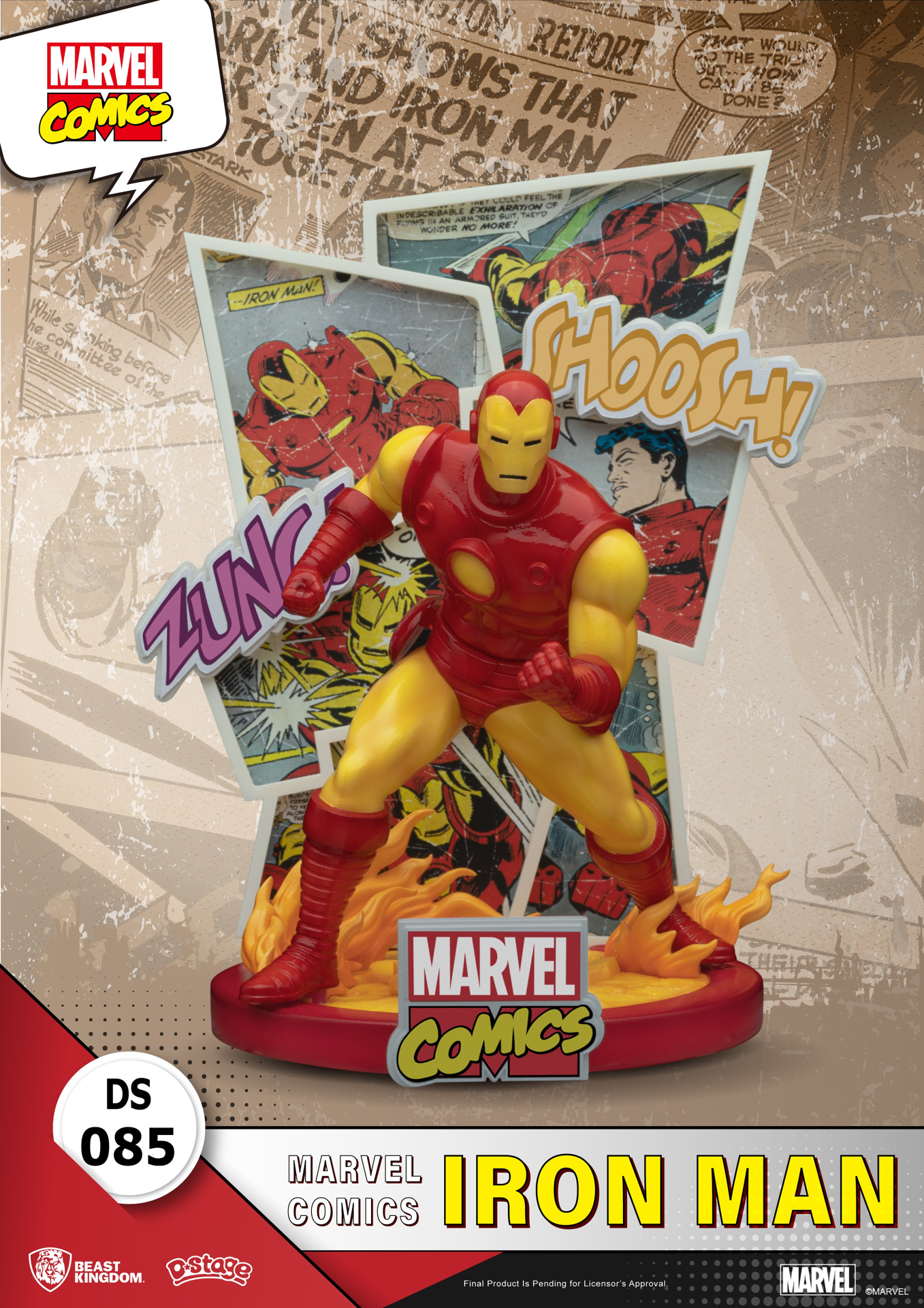 Marvel - Diorama-085 - Marvel Comics - Iron Man - flash vidéo