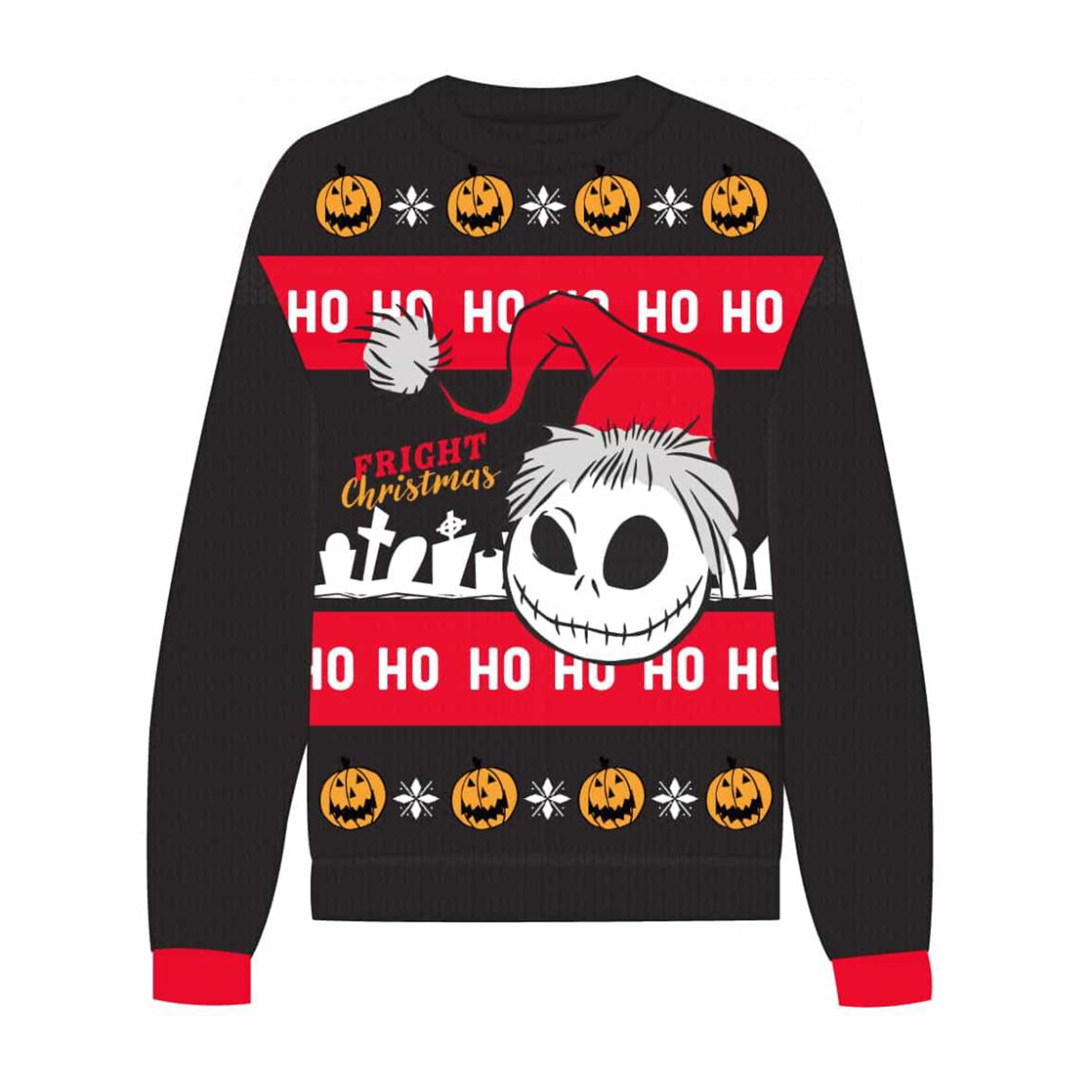 Disney - L'Etrange Noel de Monsieur Jack - Pull de Noël tricoté Santa Jack - XS-XL - flash vidéo