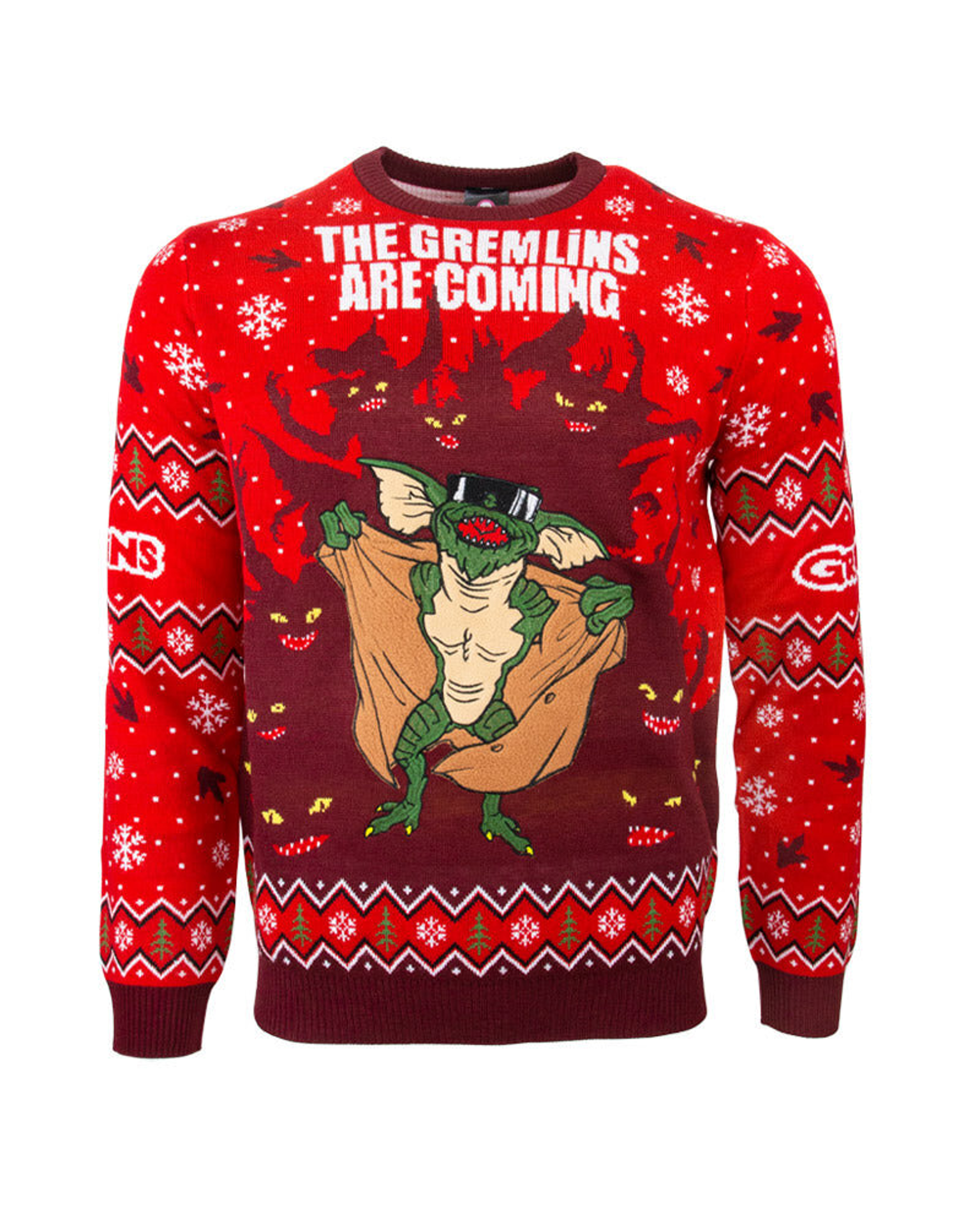 Warner - Pull de Noël officiel Gremlins / Pull moche - UK XS / US 2XS - flash vidéo
