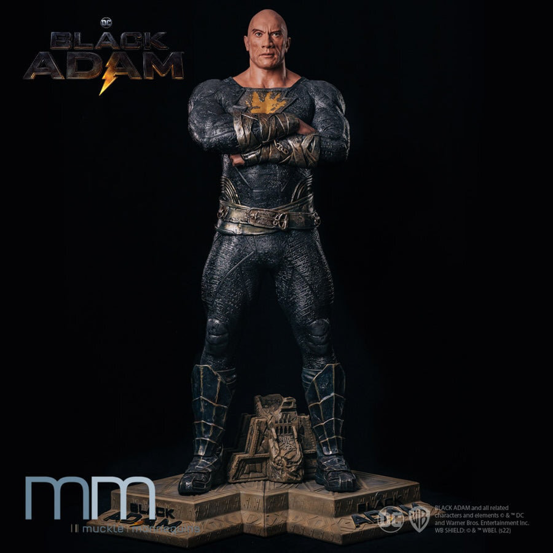Black Adam - Statue taille réelle Black Adam (Base incluse) - flash vidéo