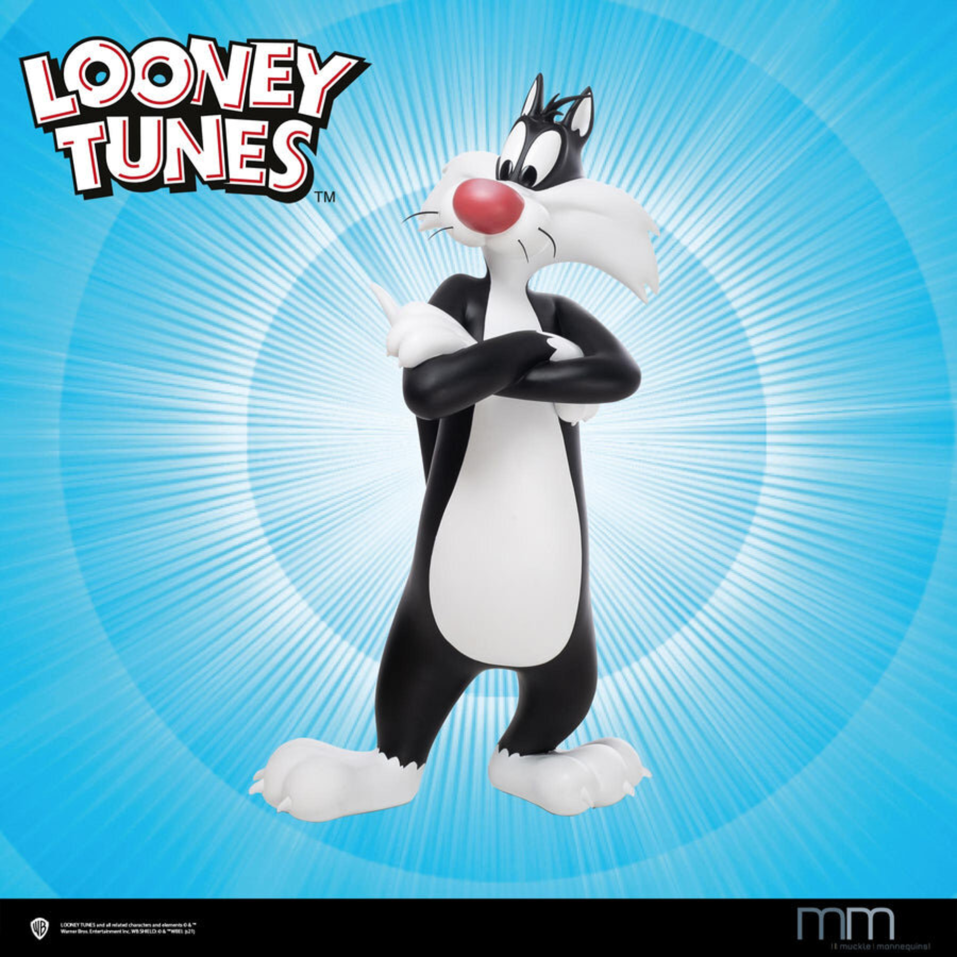 Looney Tunes - Statue taille réelle Sylvestre le chat (Sans Base) - flash vidéo