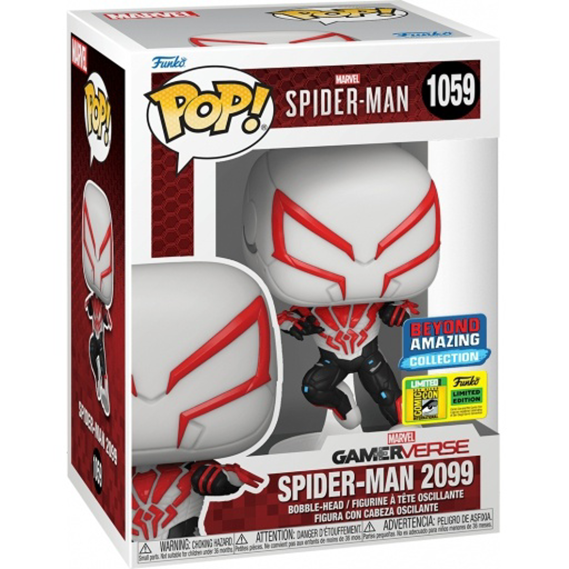 Funko Pop! Games: Spider-Man Gamerverse: Beyond Amazing - Spider-Man 2099 (White) (Convention Limited Edition) - flash vidéo