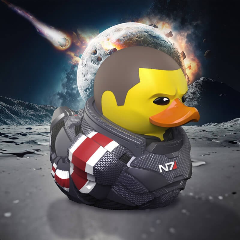 Numskull - Best of TUBBZ Boîte Canard de bain - Mass Effect - Commandant Shepard - 9cm - flash vidéo