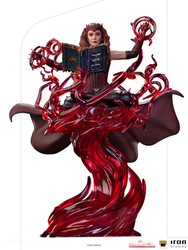 Iron Studios - Deluxe Arts Scale 1/10 - Marvel - WandaVision - Scarlet Witch Statue 24cm - flash vidéo