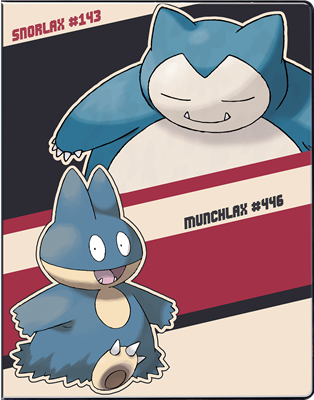 Pokémon : Portfolio Ronflex & Goinfrex G180 cartes
