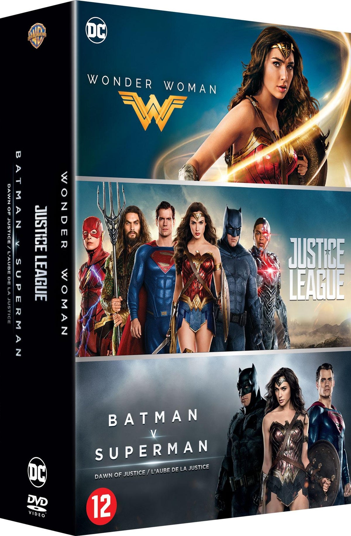 DC Universe - Coffret 3 films : Justice League + Wonder Woman + Batman v Superman : L'aube de la justice [DVD]