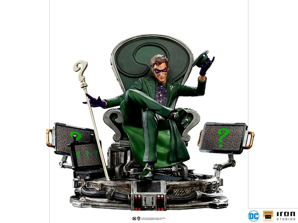 Iron Studios - Arts Scale 1/10 - DC Comics - The Riddler Statue 24cm - flash vidéo