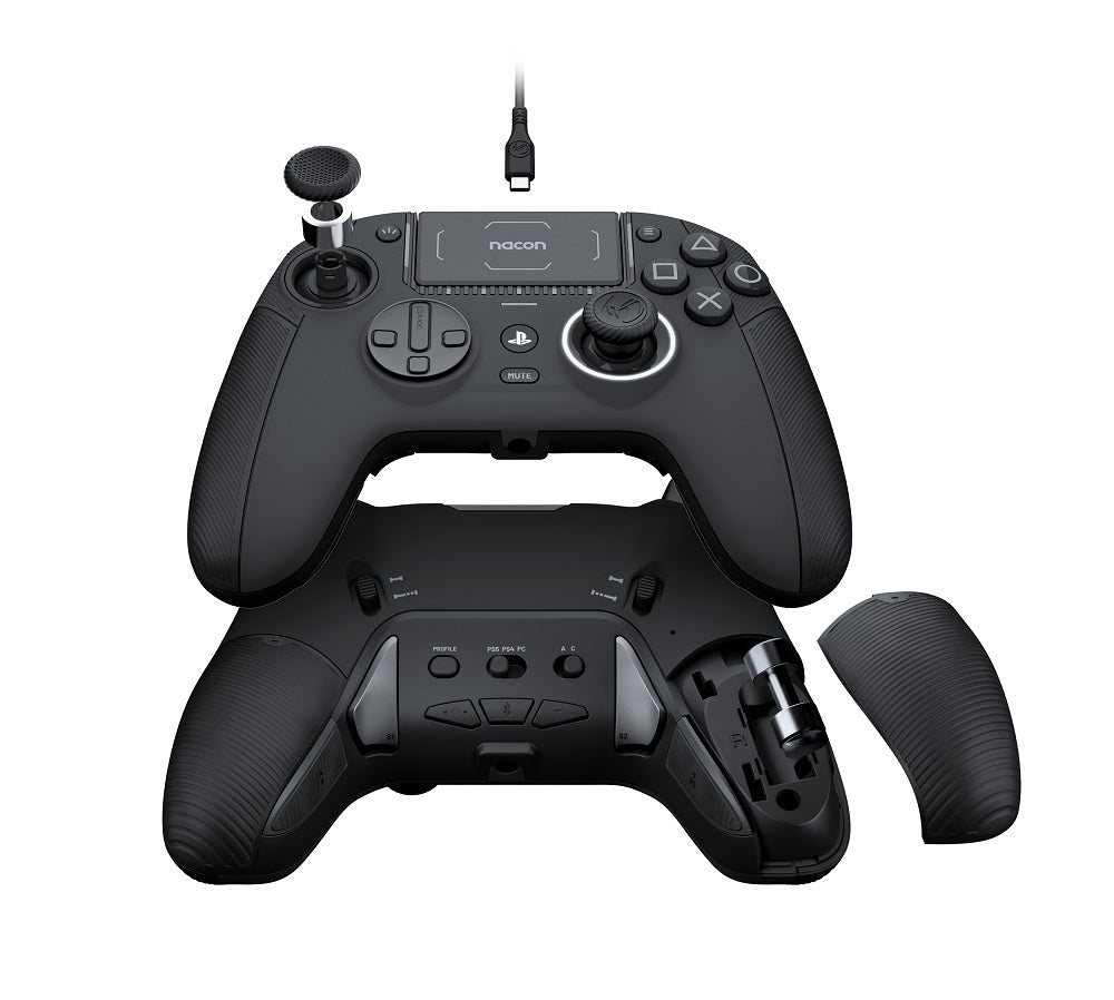 Nacon - Manette Sans Fil Noire Revolution Pro 5 pour PS4 et PS5