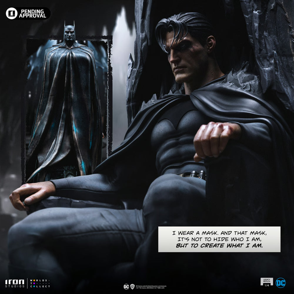 Iron Studios - Legacy Replica 1/4 - DC Comics - Batman et Bruce Wayne Statue 78cm - flash vidéo