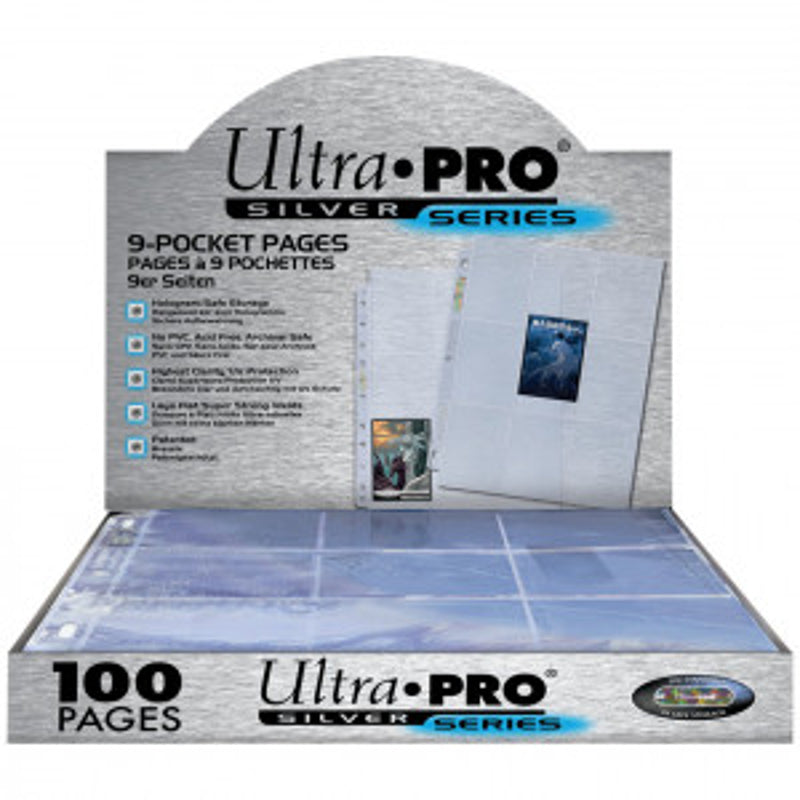 Ultra Pro -  Lot de 100 Feuilles de Classeur de 9 Cases - Silver Series