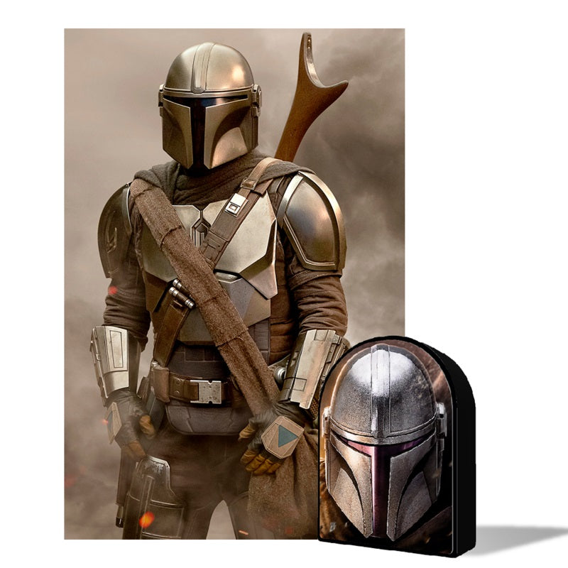Star Wars: The Mandalorian - Puzzle lenticulaire Mando avec boîte en métal 3D 300 pcs 46x31 cm