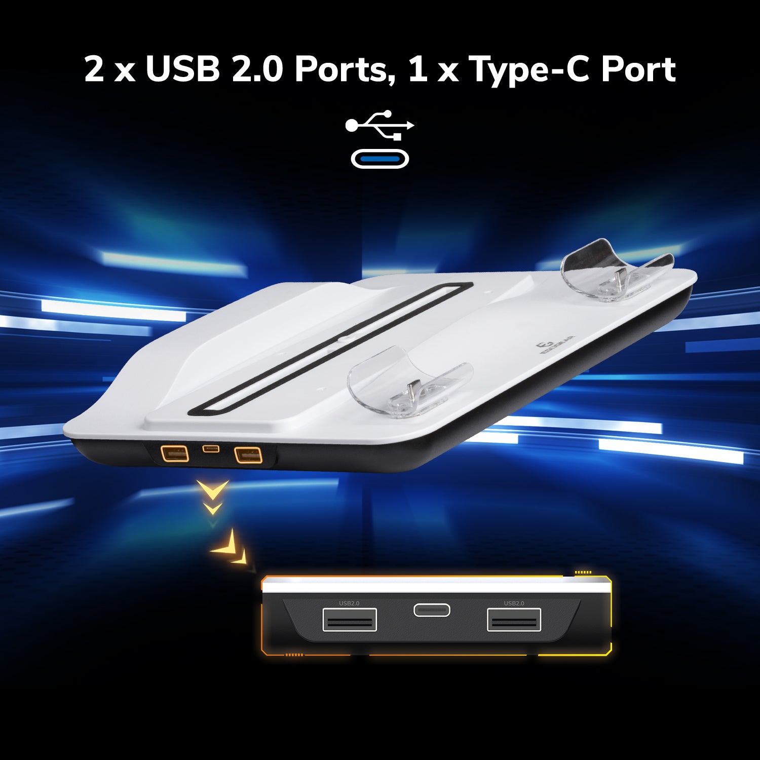 EgoGear - Support de charge et de refroidissement premium SCC5 pour PlayStation 5