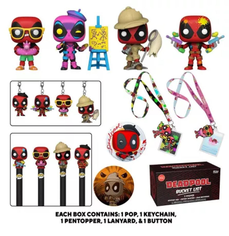 Funko Mystery Box: Deadpool Bucket List 5pcs - US Exclusive ENG Merchandising