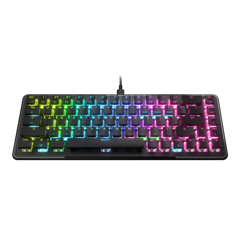 Roccat - Clavier de jeu mécanique optique Vulcan II Mini Noir avec éclairage RGB - Disposition QWERTY américaine