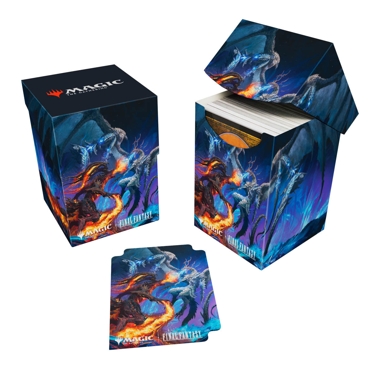 Ultra Pro - Magic: The Gathering - Universes Beyond: Final Fantasy - Boîte de deck 100+ Ifrit vs. Bahamut