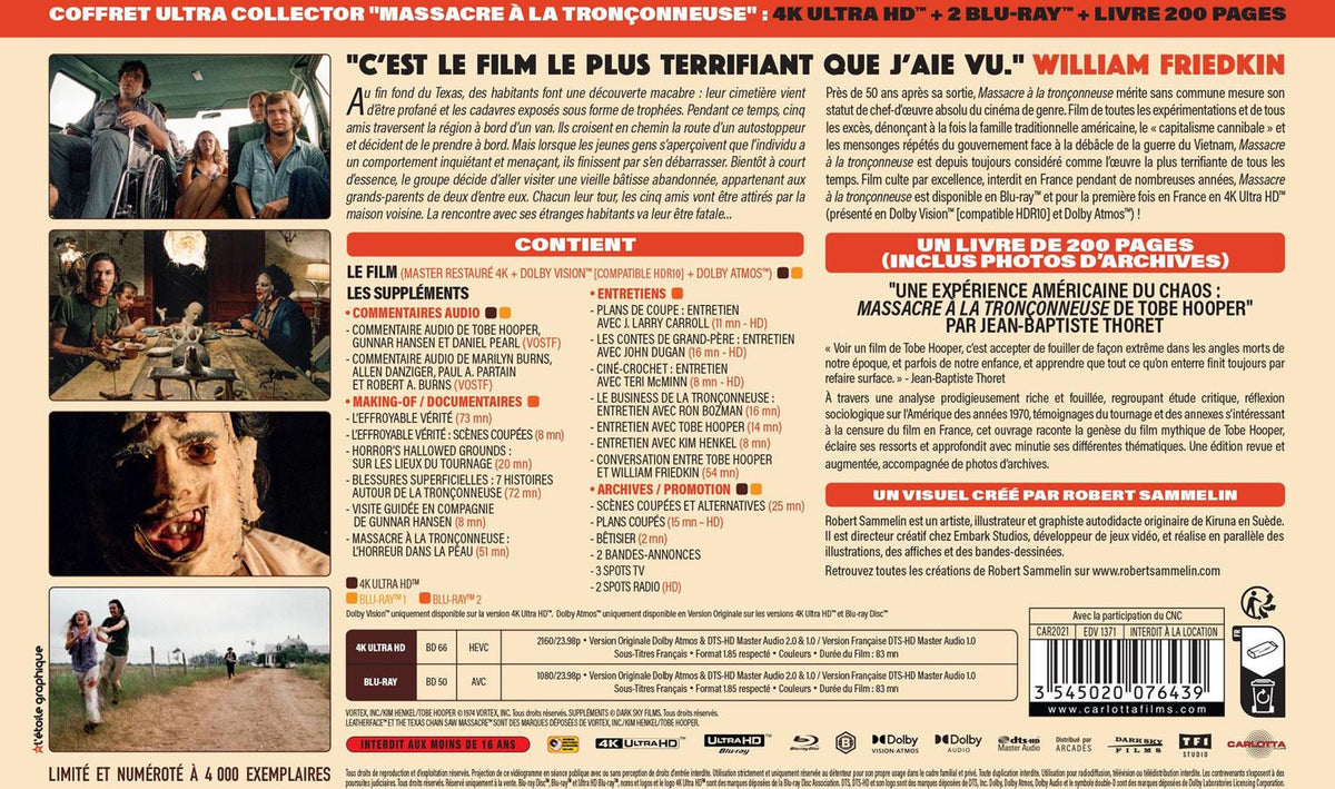 Massacre à la tronçonneuse [4K Ultra HD]